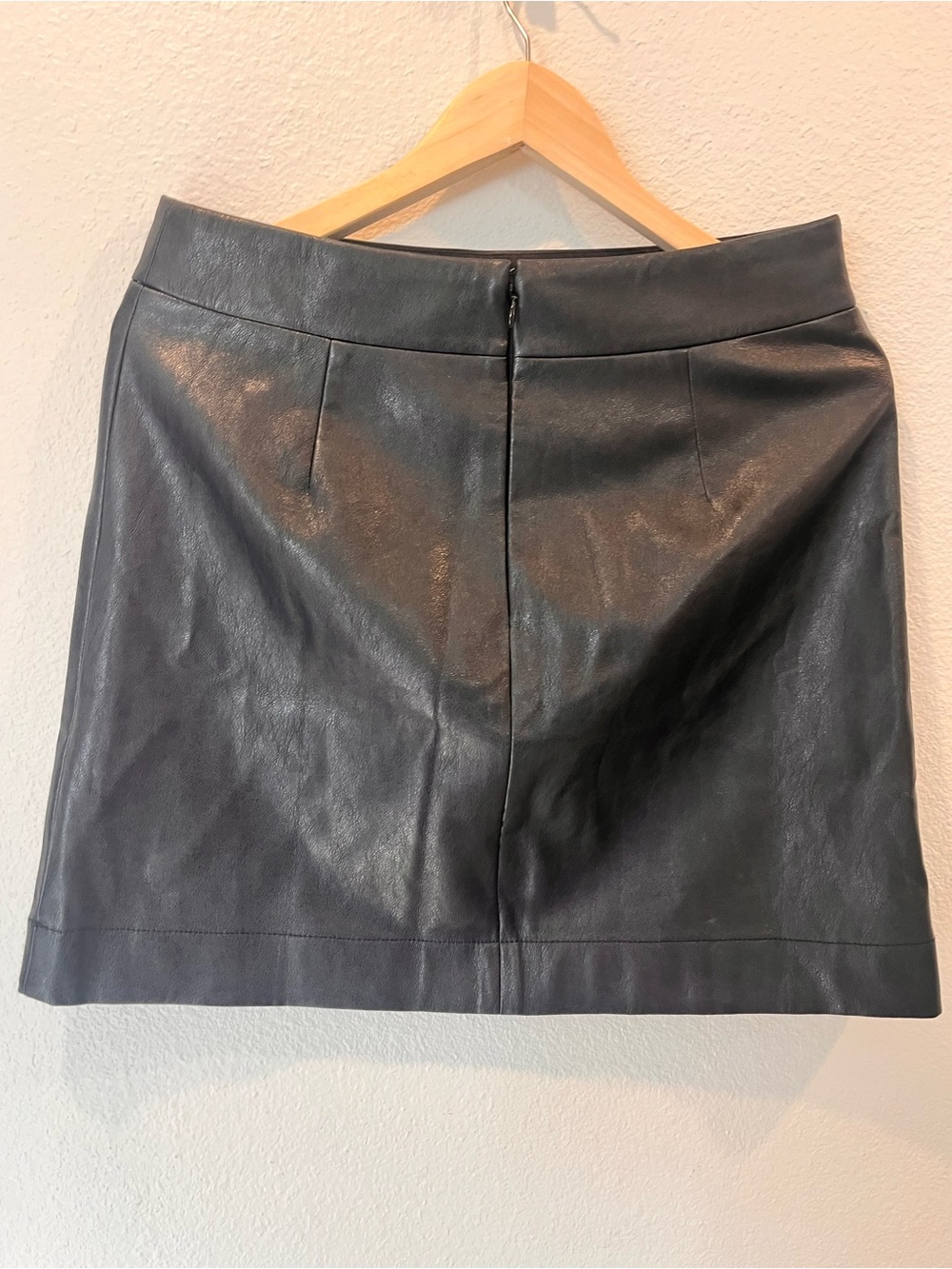 J. Crew Black Leather Mini Skirt - Picture 2 of 7